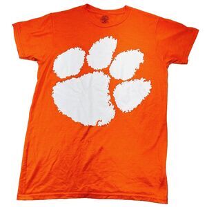 Clemson Tigers Paw T Shirt Orange Rivalry Threads S 34 36